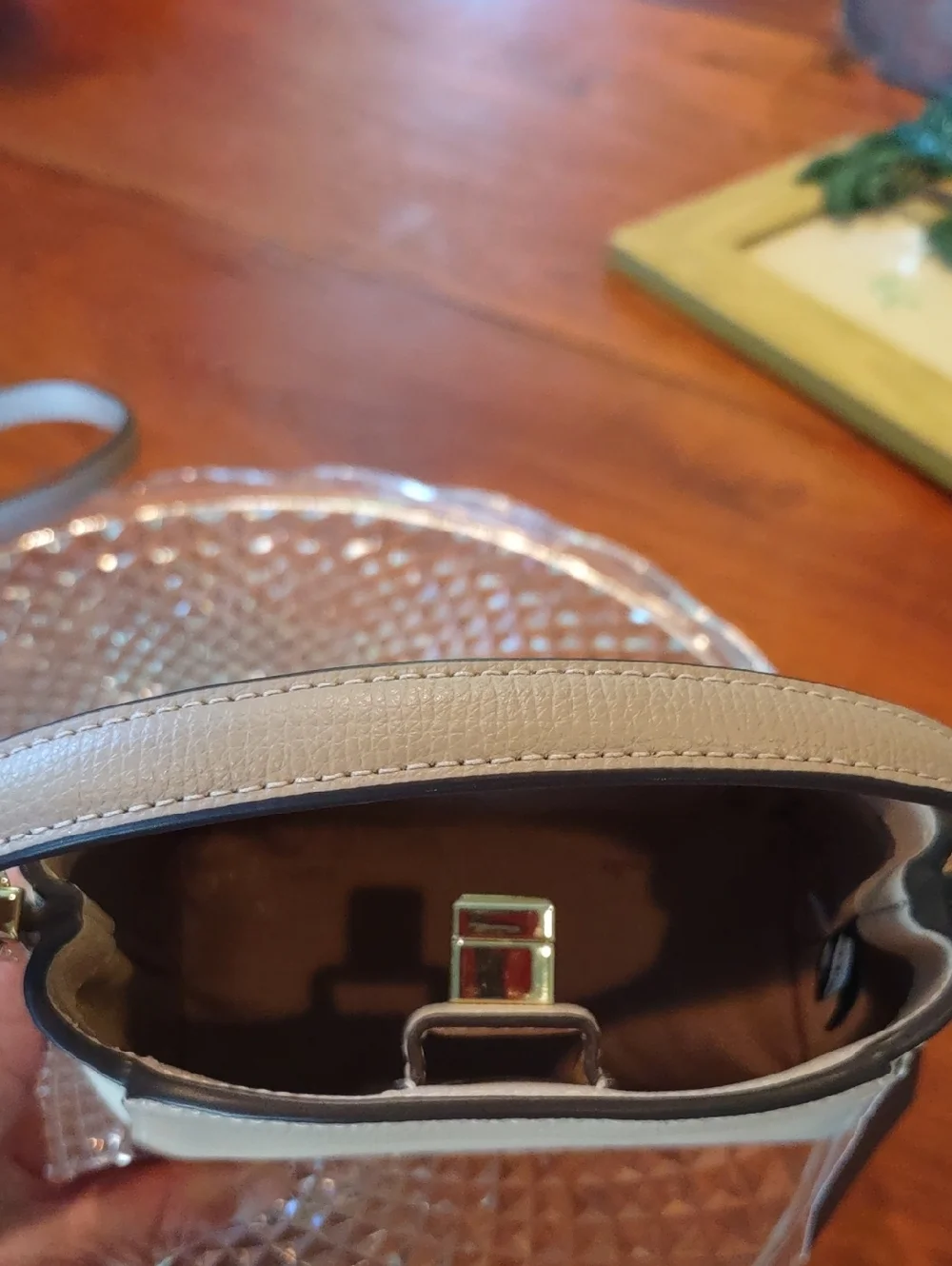 Kate Spade MINI Phoebe Colorblock in toasted hazelnut & Cream. New with tags. - Picture 6 of 9